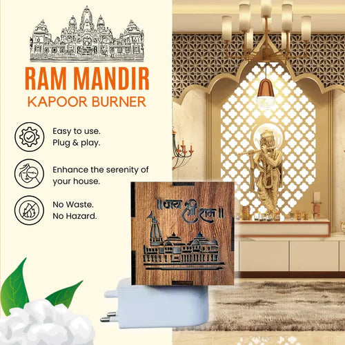Ayodhya Ram Mandir Aroma Burner & Night Lamp