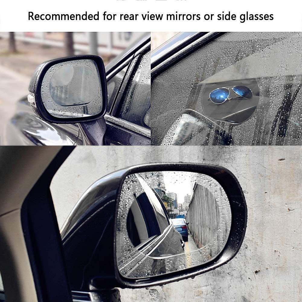 Car Mirror Rain Guard-Waterproof Anti Fog Car Film Rainproof Anti-Water Film Rear-View Mirror Film HD Nano Protective Clear Safe Driving Sticker(Pack of 2)